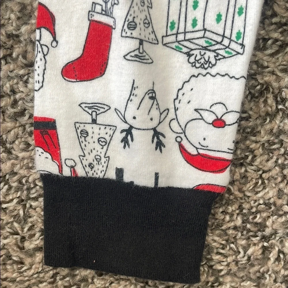 Carter's Red and Black Santa Print Pajama Bottoms
